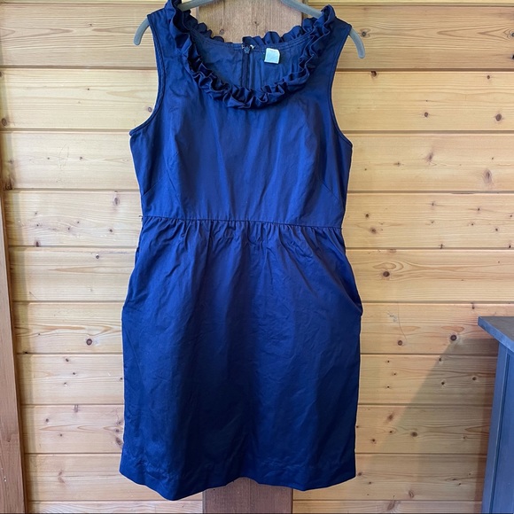 J.Crew Navy Blue Dress Size 10 - Picture 2 of 4